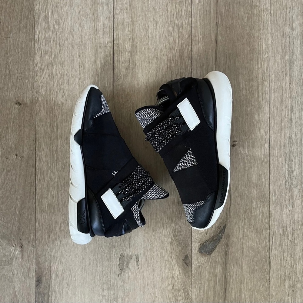 2014 Adidas Y-3 Yohji Yamamoto Qasa High Black Off White Grey